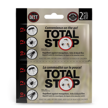Load image into Gallery viewer, TotalSTOP Deet-Free Insect Repellent Wipes - 2 pack
