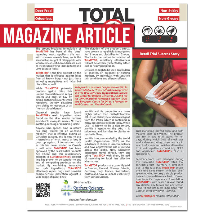 Article du magazine TotalSTOP